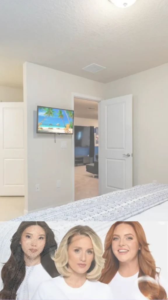 This Pinterest pin, titled "How to Discover Your Perfect Number.webp", features a bright, airy bedroom scene layered with a portrait of three diverse women wearing simple white tops. The image serves as a welcoming introduction to finding your ideal clothing count for a Capsule Wardrobe. It emphasizes that women's fashion should be personalized, helping you discover the perfect number of pieces that suit your individual lifestyle, simplifying your closet and daily routine with clarity and confidence.